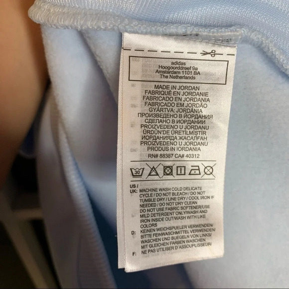 Adidas GU Sweatshirt Pullover Hoodie Blue - Picture 5 of 7